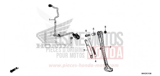 BEQUILLE LATERALE CRF1000A2J de 2018